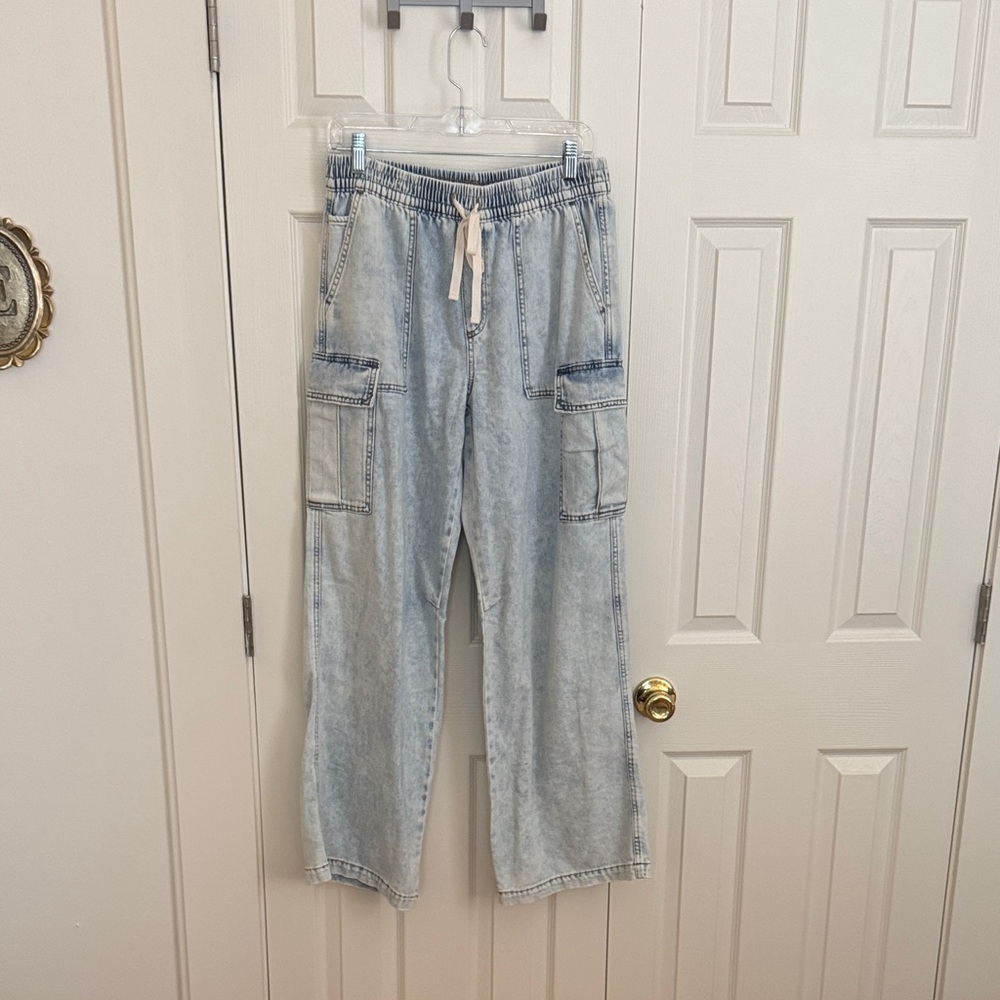 Aerie Light Blue Denim Joggers